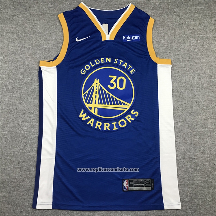 Camiseta Golden State Warriors Stephen Curry #30 Icon 2020-21 Azul